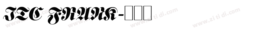 ITC FRANK字体转换